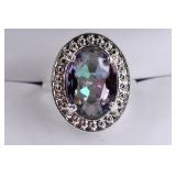 Mystic Topaz Dinner RIng