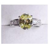 3.02 Canary Yellow Sapphire Ring