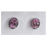 Pair of Pink Sapphire Earrings