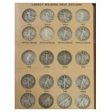 Complete Set of Walking Liberty Half Dollars