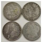 Lot Of 4 1879 Morgan Silver Dollars