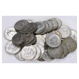 $20 Face Of 40% Silver Kennedy Half Dollars