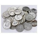 $20 Face Of 40% Silver Kennedy Half Dollars