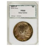 2001-P Buffalo Design Silver Dollar