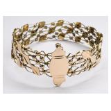 Ladies Hand-Crafted 14K Yellow Gold Bangle