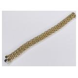 Ladies Italian 14K Yellow Gold Heavy Mesh Bracelet