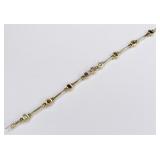 Ladies 14K Yellow Gold Gemstone Bracelet