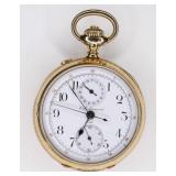 14K Gold C.L. Guinand Split Second Chronograph