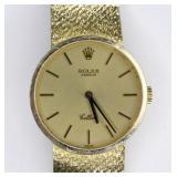 Ladies 18K Yellow Gold Rolex Cellini Wrist Watch