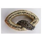 Ladies 14K Gold LeVian Chocolate Diamond Slide