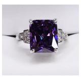 Sterling Silver Amethyst Cocktail Ring