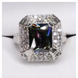 Sterling Silver Mystic Topaz Cocktail Ring