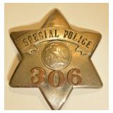 Obsolete Illinois Special Police Pie Plate Badge