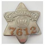 Obsolete City Of Chicago Police Pie Plate Badge