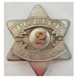 Obsolete G.H. Hammond Police Pie Plate Badge