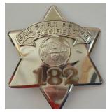 Obsolete Oak Park ILL. Police Pie Plate Badge