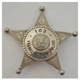 Obsolete Franklin Park Illinois Police Badge
