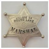 Obsolete Village Of Round Lake Marshall Badge