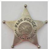 Obsolete Round Lake Beach Park Police Badge