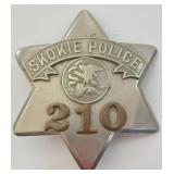 Obsolete Skokie Police Pie Plate Badge