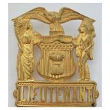 Obsolete Illinois Police Lieutenant Cap Badge