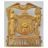 Obsolete Illinois Police Lieutenant Cap Badge