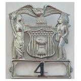 Obsolete Illinois Police Cap Badge #4