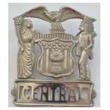 Obsolete Illinois Police Central Cap Badge