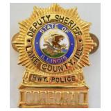 Lake County ILL. Deputy Sheriff Cap Badge