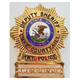 Lake County ILL. Deputy Sheriff Cap Badge
