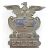 Obsolete Tampa Police Sergeant Cap Badge