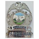 Obsolete Springfield Illinois Patrolman Cap Badge