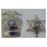 Obsolete Hometown Illinois Police Badge Set