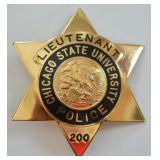 Obsolete Chicago State Univ. Lieutenant Badge