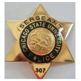 Obsolete Chicago State Univ. Sergeant Badge
