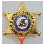 Obsolete Winabago County Illinois Sheriff Badge