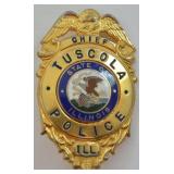 ObsoleteTuscola Illinois Police Chief Badge