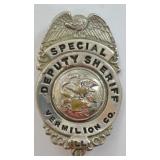 Obsolete Vermilion County Sheriff Badge