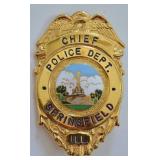 Obsolete Springfield ILL. Police Chief  Badge