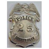 Obsolete Shelby Park Illinois Police Badge