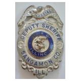 Obsolete Sangamon County ILL Deputy Sheriff Badge