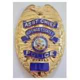 Obsolete Hoffman Estates ILL Asst Chief Badge