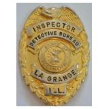Obsolete La Grange ILL Inspector Detective Badge