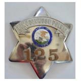 Obsolete Lincolnwood Illinois Pie Plate Badge