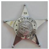Obsolete Willow Springs Illinois Police Badge #19