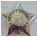 Obsolete Cook County Illinois Deputy Sheriff Badge
