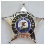 Obsolete Justice Illinois Police Patrolman Badge