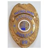 Obsolete 20th Century Fox Studio Police Badge