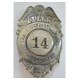 Obsolete Frankfort Distilleries Guard Badge #14