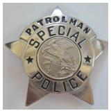 Obsolete Illinois Special Police Patrolman Badge